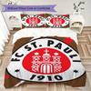 Улица. Постельное белье с узором Pauli FC Комплект одеяла Пододеяльник Наволочка Домашний Декор Подарок на День Рождения (1 * пододеяльник + 2 * наволочка без наполнителя)