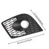For Seat Leon CUPRA 1P 2005-2011 Front Bumper Fog Light Grill Honeycomb Mesh Fog Light Lamp Cover Matte Black