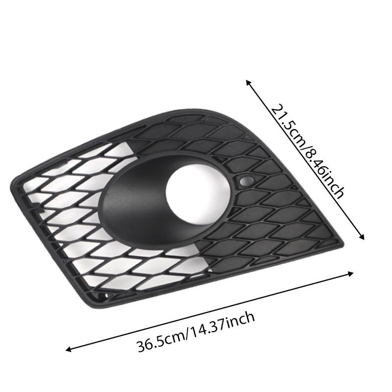 For Seat Leon CUPRA 1P 2005-2011 Front Bumper Fog Light Grill Honeycomb Mesh Fog Light Lamp Cover Matte Black