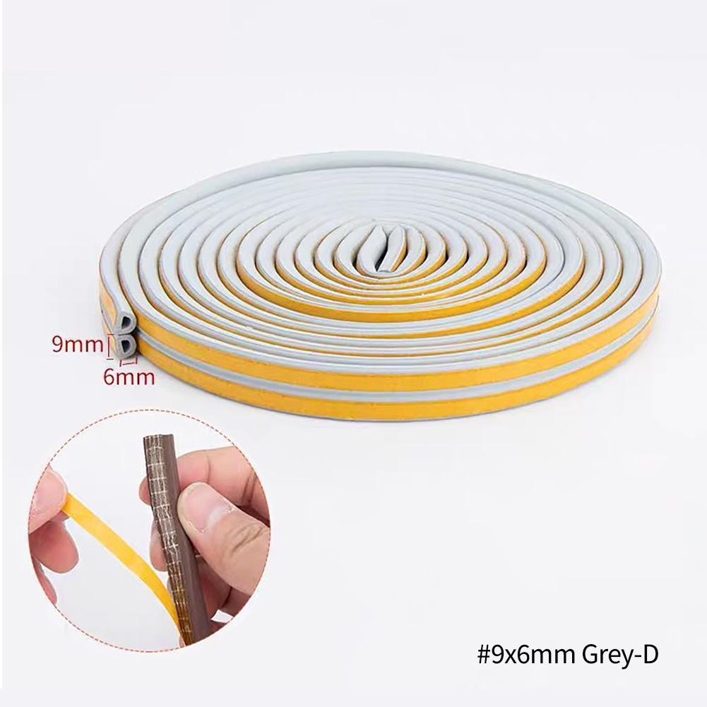 5 м/10 м DIPE самоклеющаяся уплотнительная лента для дверей и окон, резиновая лента для предотвращения столкновений, пенопластовая звукоизоляционная лента