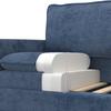 Sofa Set 2 pcs Blue Polyester