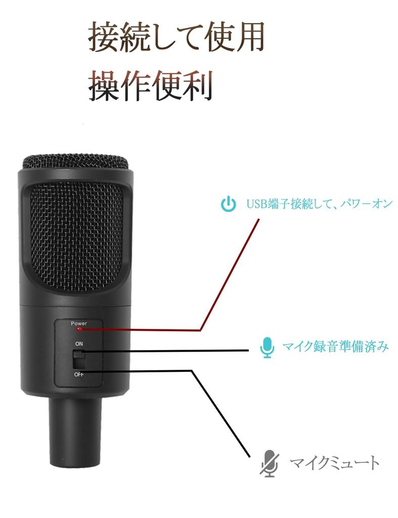 USB-микрофон LOKUKA PC-микрофон конденсаторный микрофон всенаправленный микрофон на стойке USB-микрофон с функцией отключения звука Совместим с