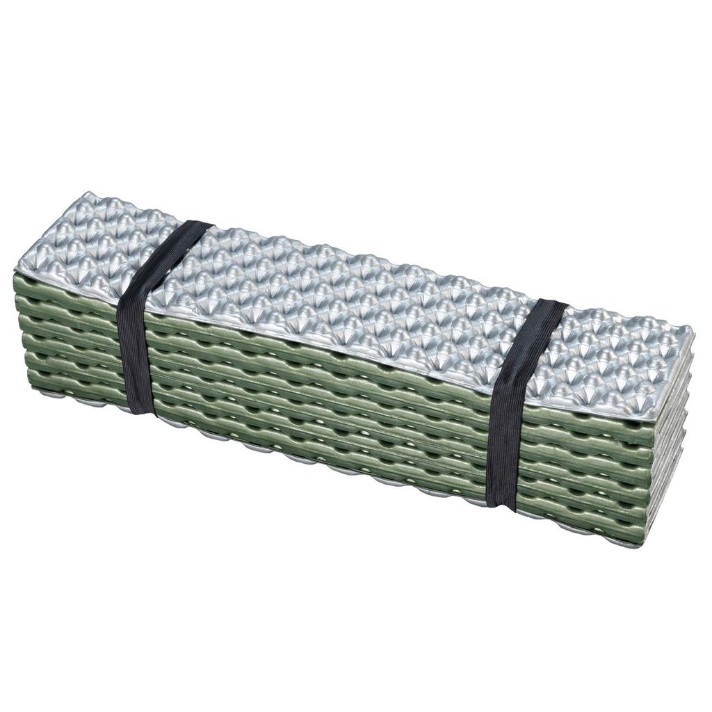 BUNDOK Folding Mat EX Green (BD-535G) Foam Aluminum Film Heat Retention