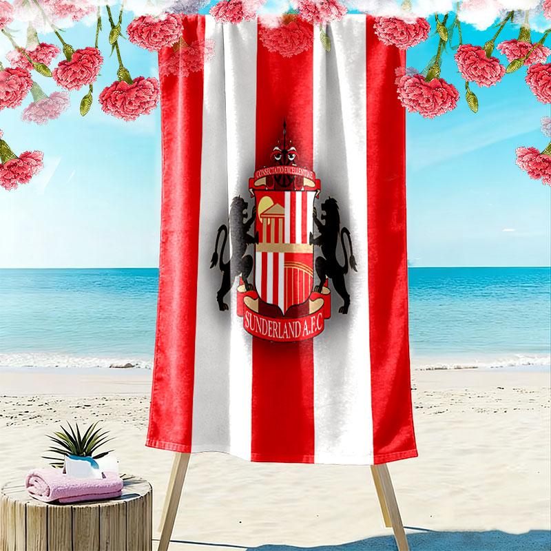 Sunderland A.F.C Beach Towel, Large Soft Quick Dry Towel for Beach Camping Swimming