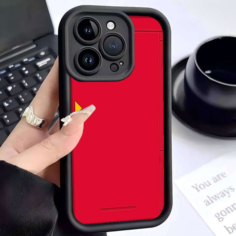 Pokedex Alt For iPhone 17 16 15 14 13 12 11 Pro Max Plus Black Full Coverage Soft Funda Silicone Cover
