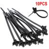 10pcs/set Wire Harness Fastener Car Wire Organizers Cable Clamp Clips Cable Ties Management For Car Corrugated Pipe