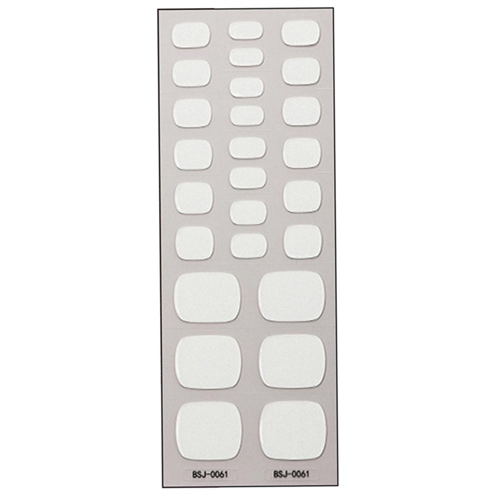 Semi Cured Gel Toe Nail Strips Long Lasting Nail Polish Strips Salon Gel Nail Sticker Nail Art Wrap Decoration for Women