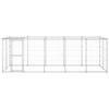VidaXL Chenil Extérieur Acier Galvanisé avec Toit 12,1 m² Enclos Niche Cage 3082304