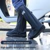 High-Top Waterproof Non-Slip Rain Boot Covers for Men & Women - Thickened, Wear-Resistant, Sandproof Protection for Rainy Days.