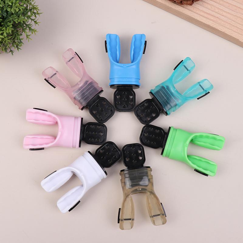 Silicone Snorkel Diving Mouthpiece Scuba Moldable Bite Mouthpiece Regulator Plastic Snorkel Mouthpiece