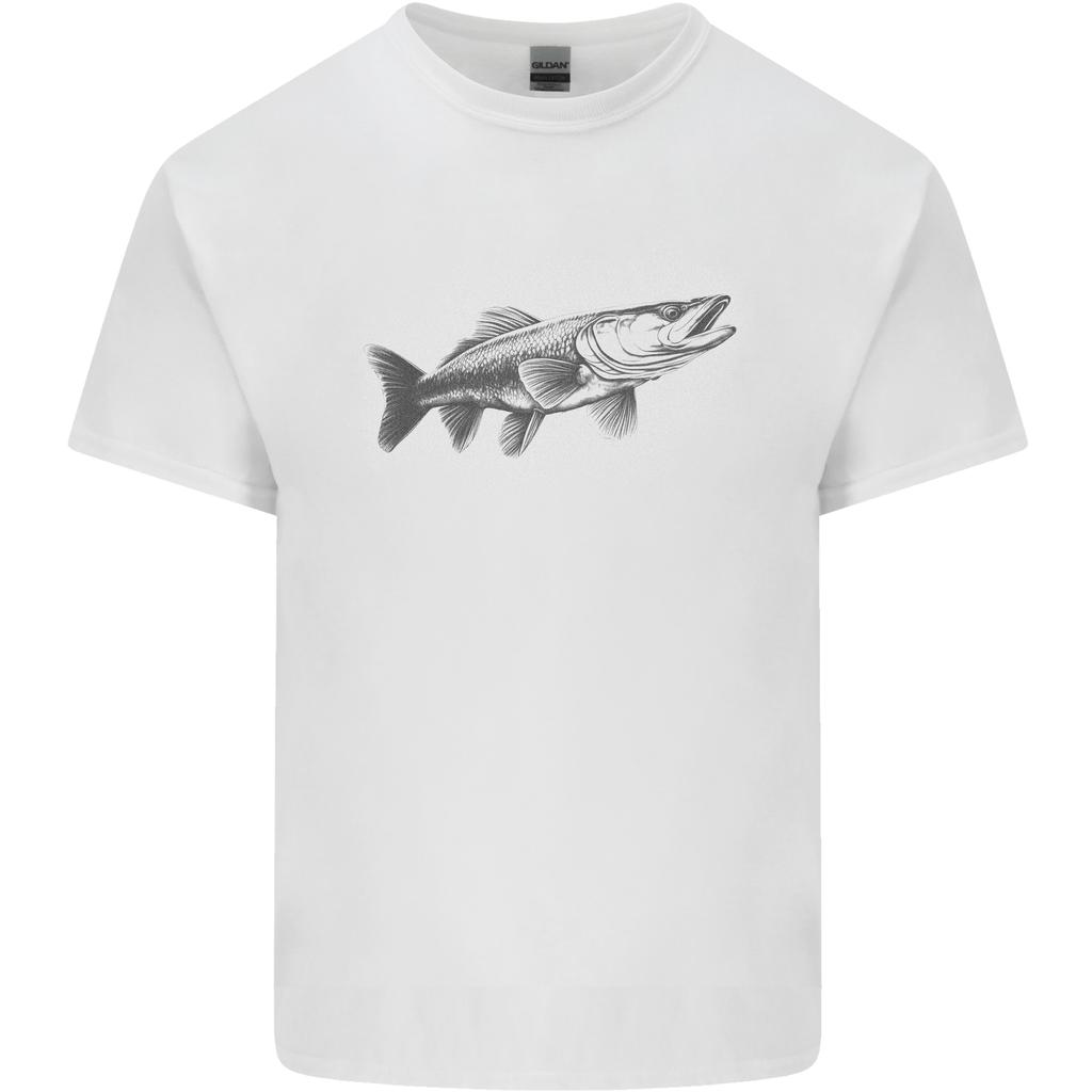 A Pike Fish Drawing Fishing FisherUnisex Unisexs Light Cotton TShirt