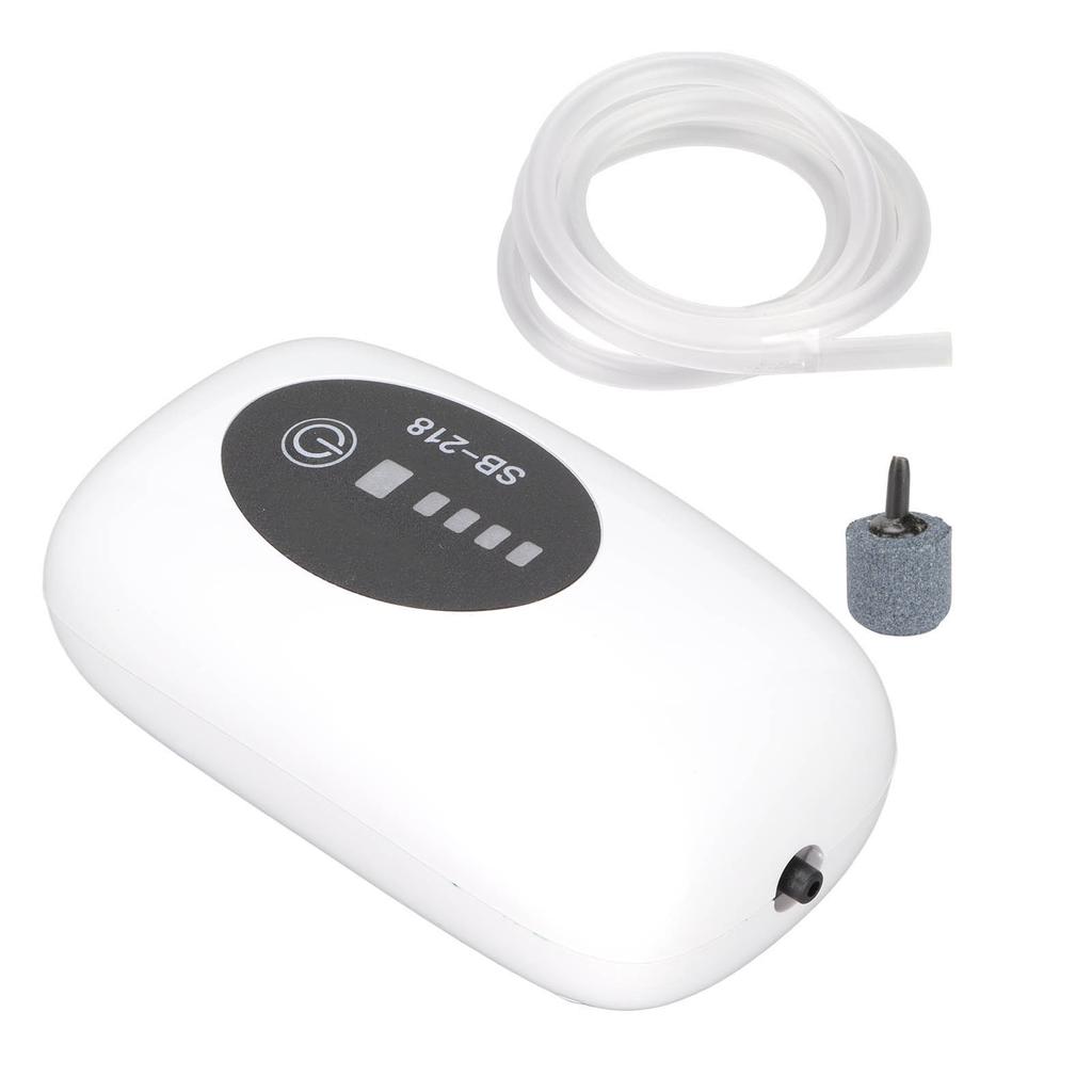 Воздушный насос для аквариума Портативный пылезащитный USB-порт Тихий аквариумный перезаряжаемый воздушный насос с двойным режимом