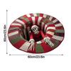 Кристальный Бархат Рождественский Круглый Ковер Красный 3D Особой Формы Подставка под Елку Атмосферное Украшение Противоскользящий