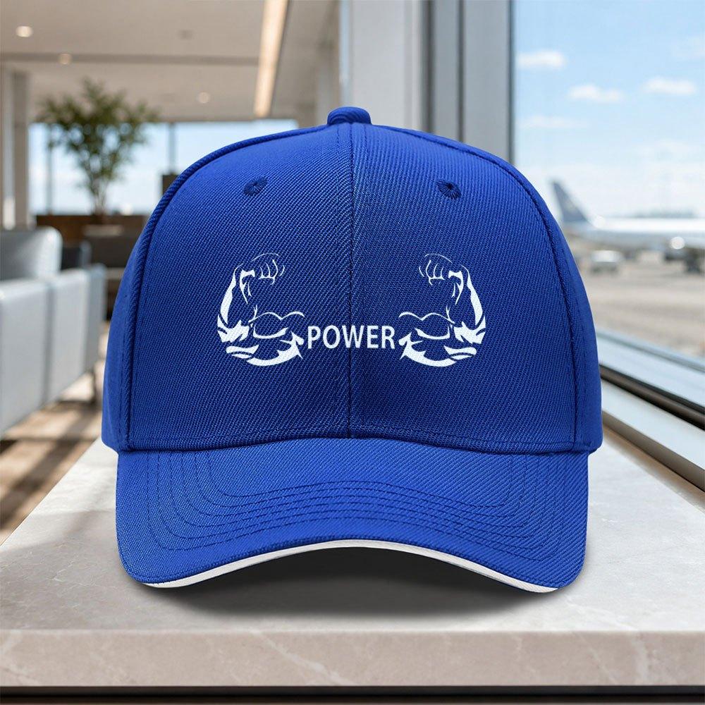 Adjustable Power Muscle Baseball Cap Lightweight Unisex Sandwich Hat for Outdoor Weddings Parties
