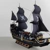 Креативные пираты Темный призрак корабль строительные блоки модель лодки Карибское приключение сборные кирпичи игрушка подарок для ребенка мальчик взрослый