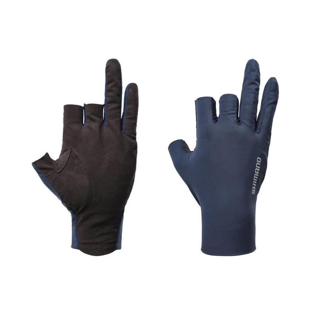 SHIMANO 05 Sensitive M Gloves, 3-piece Cut, GL-006Y, Navy,