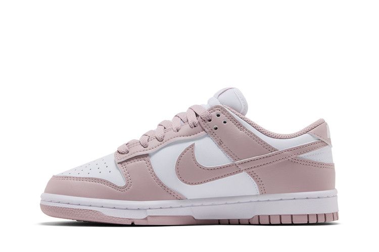 Женские кроссовки Nike Dunk Low White Particle Rose (Женский) Белый/Белый/Розовый с частицами