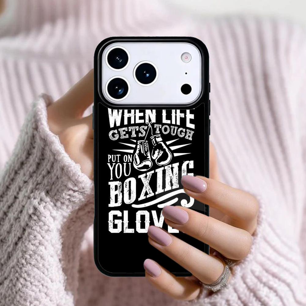 Чехол для телефона в стиле боксерских перчаток для Apple iPhone 17 Air 16E 15 14 Plus 13 12 11 Pro Max Mini Funda Cover