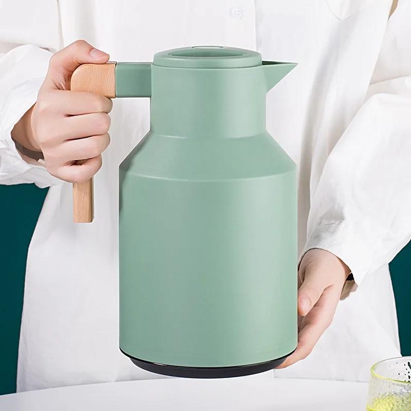 1L Large Capacity Kettle Nordic Thermal Insulation Kettle Household Thermal Insulation Pot Glass Liner Thermos Hot Water Bottle