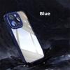 Для Apple iPhone 15 14 13 12 Pro Max металлическая броня задняя прозрачная закаленная оболочка полное покрытие с пленкой для объектива супер защита от падения