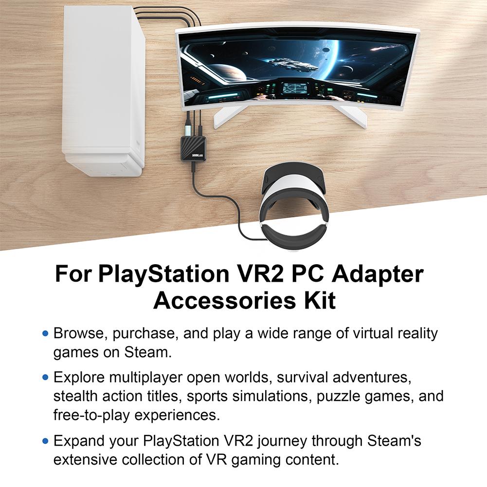 Для PS VR2 Для Windows PC Конвертер Комплект Аксессуаров Адаптер Питания и DP Кабель Игровые Аксессуары