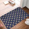 Chic Fleur De Lis Front Door Floor Entrance Mats Outdoor Fleur-de-lis Lily Flower Kitchen Bathroom Doormat Garage Carpet Rug