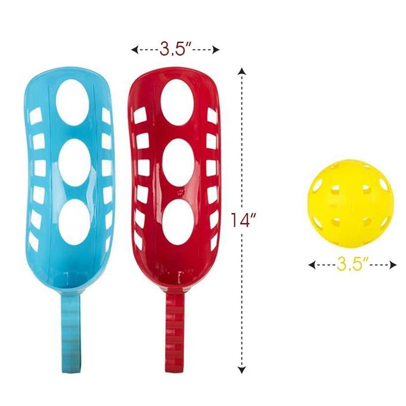 1 комплект Детская игрушка с шариком-совком Спорт на открытом воздухе Игра с ловлей мячей Набор Игрушки для интерактивной игры родителей и детей Садовая игра с подбрасыванием