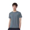 ASICS T Shirts Men's Gray Crew Neck Thin 2011D202-401