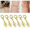 6/12Pcs Magnetic Necklace Clasp DIY Jewelry Making Necklaces Extender Bracelet Clasp Brass Lobster Clasp Elderly Helper Tool