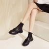 Retro Mary Jane Women's Leather Shoes Niche Versatile Models Thick Heel Round Head Flat Shoes Work Shopping Dating Banquet with Shoes