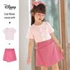 Полосатый комплект из футболки и шорт для девочек Disney