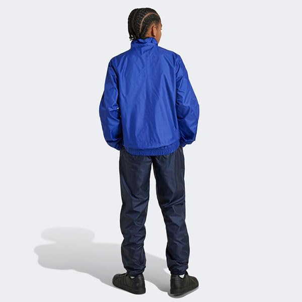 Adidas Essentials Woven Tracksuit Set Legend Ink Size 130 Kids' 3-Stripes (ECN98) - Top Semi-Silent Blue/White, Bottom (IV7333)