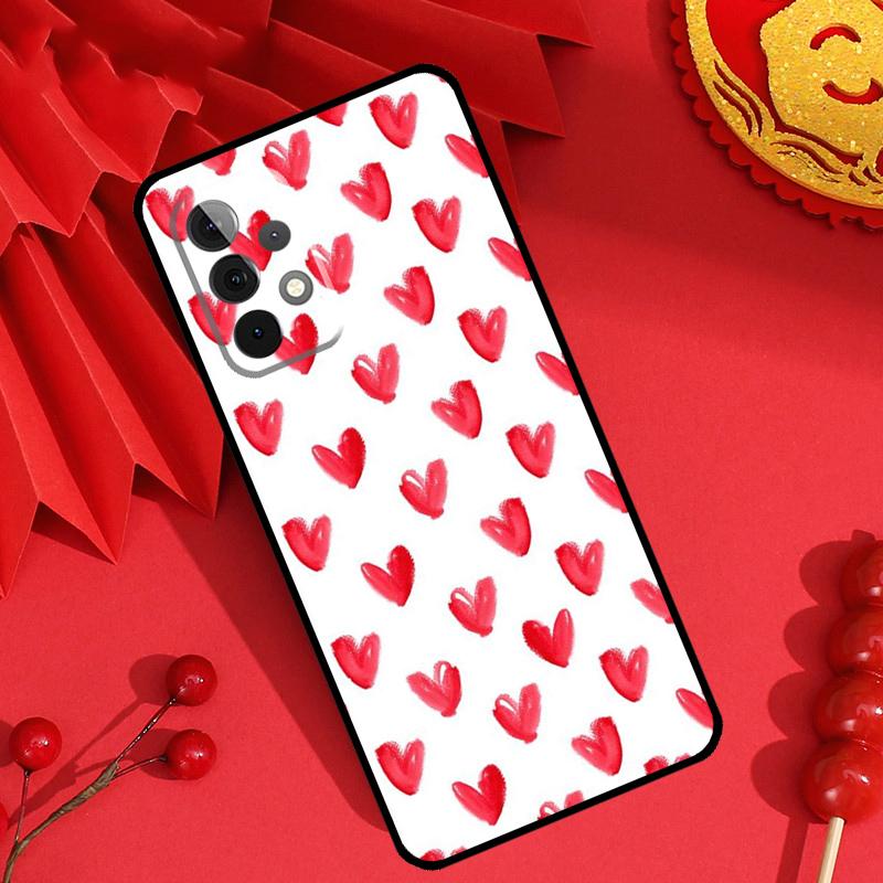 Чехол с мультяшным сердцем для девочек для Samsung Galaxy M34 M54 M32 M52 M15 M11 M12 M13 M14 M06 M16 M36 M56 M31 M53 M35 M55