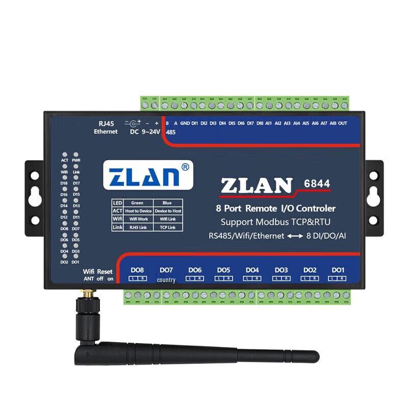 Удаленный контроллер ввода-вывода серии ZLAN 6844