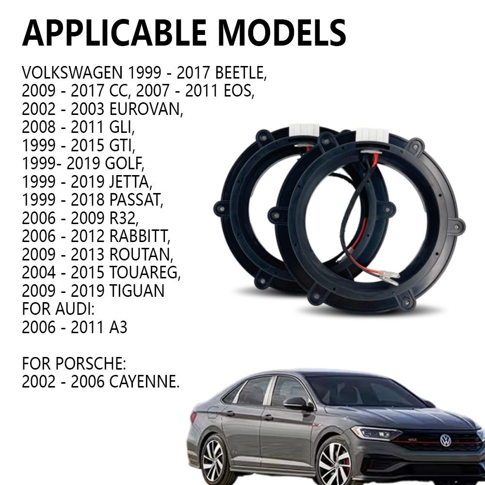 1 пара автомобильного адаптера для динамиков для Volkswagen Magotan Sagitar Tiguan Skoda Octavia, крепление для аудио 6,5 8 дюймов, специальное с без потерь