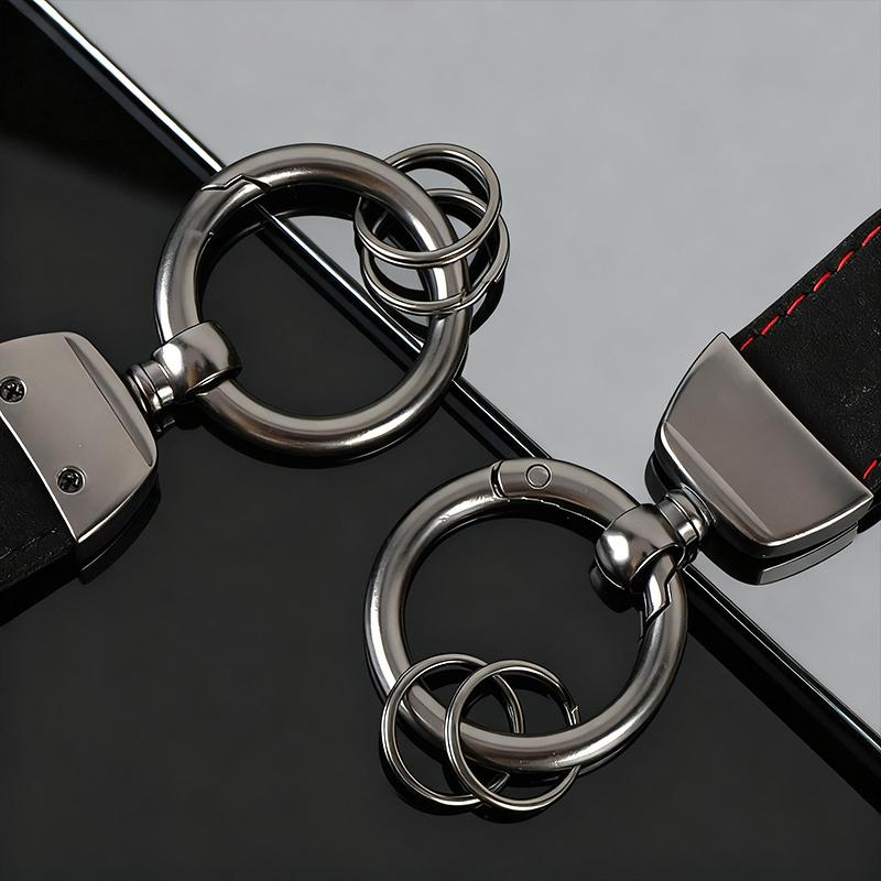AAAKV1 For Honda CB400 CB650 FCBF CBR25ORR CRF SH3O0 NC75O Metal Leather Motorcycle Keychain Embossing Emblem Keyring Auto Accessories