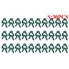 50 шт. прочных пластиковых зажимов для поддержки садовых растений - зеленые зажимы с рычажным кольцом для виноградных лоз, идеально подходят для организации стеблей и веток