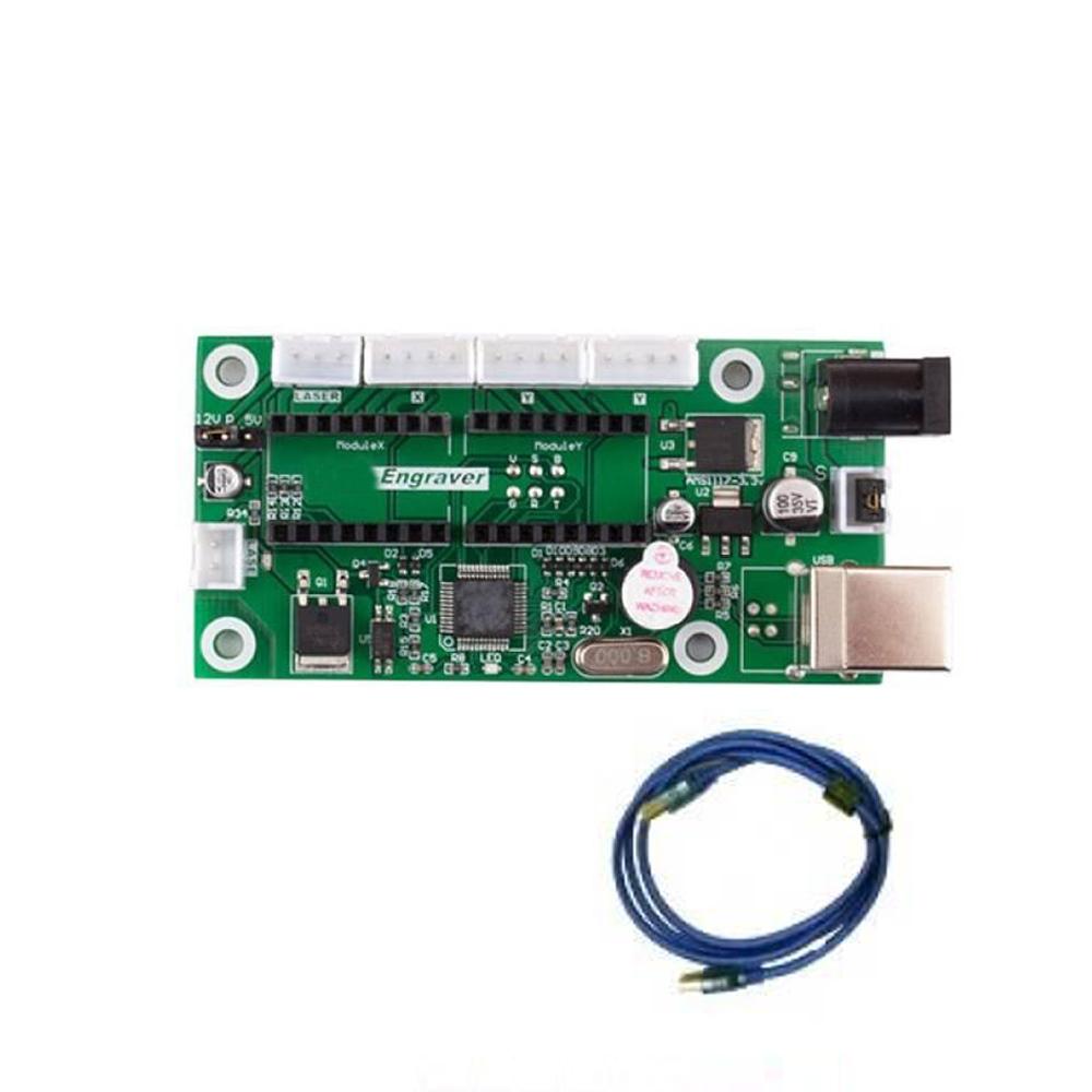 Плата управления Grbl USB для станка с ЧПУ, гравировки по дереву, лазерной гравировки, основная плата, 32-битный процессор, плата управления для станка с ЧПУ
