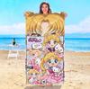 Cute Cartoon S-Sailor M-Moon Beach Towel Hotel Towels Bathroom For Home Travel Swimming Pool Sauna Playa Baby Spa Bath Gym Sea