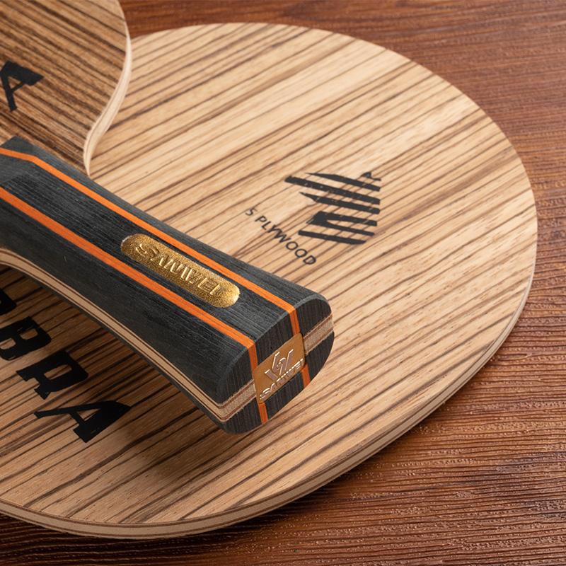 Original SANWEI ZEBRA GOLD Table Tennis Blade Golden Label Racket 7 Ply Wood Loop Offensive Ping Pong Bat Paddle