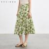 French Romantic Flower Vacation Half Skirt