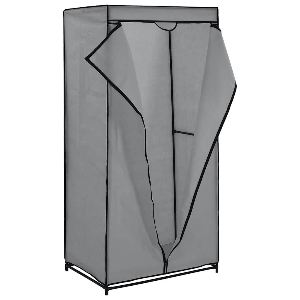 Wardrobes 2 pcs Gray 75*50*160 cm