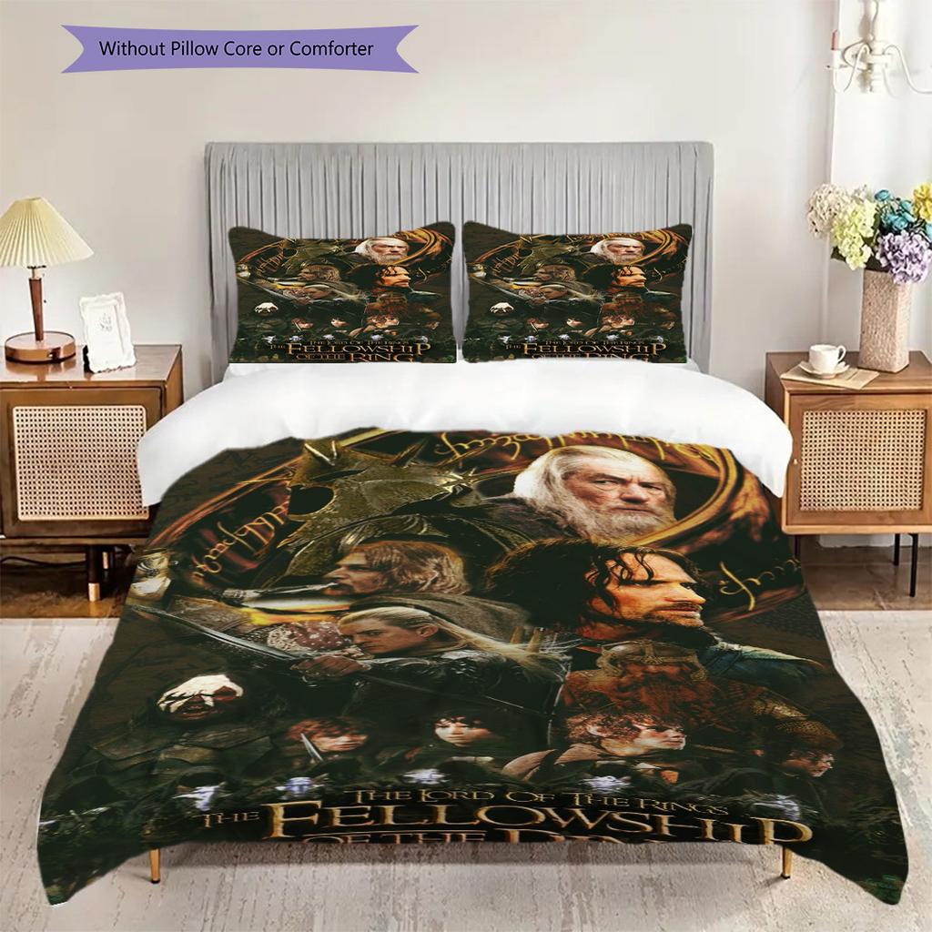 Lord Rings Trilogy Threepiece Set 1 Duvet Cover 2 Pillowcase Without Core Duvet Cover And Pillowcase Christmas Birthday Gift Bedding Set