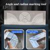Инструмент для маркировки угловой дуги, регулируемый линейный дуговой разметчик двойного назначения, многоцелевой инструмент для маркировки металла для металлообработки, машиностроения, строительства