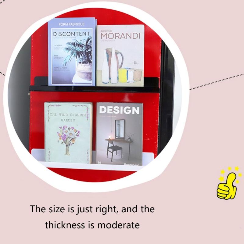 Магнитная книжная полка для белой доски 17 дюймов Многоразовый держатель для книг Плавающие полки Полка для специй для кухни