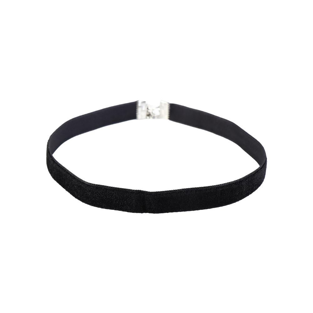 Zinc Zinc Alloy Chain Clavicle Chain Punk Necklace Velvet Collar Korean Style Jewelry Women Choker