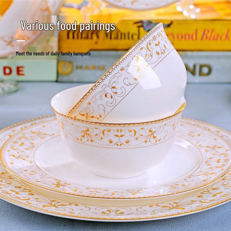 Европейский керамический набор для риса Jingdezhen