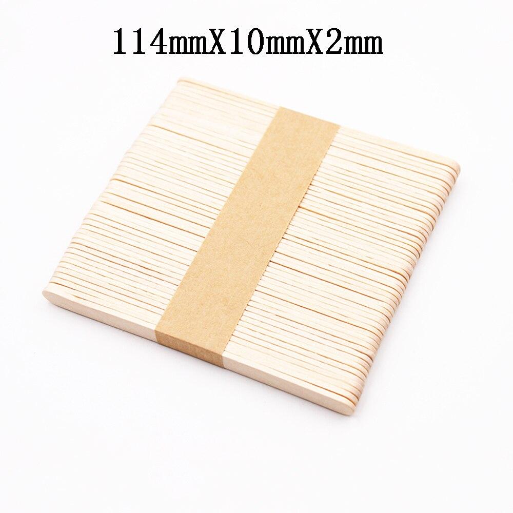 50/100 шт. одноразовые деревянные депрессоры для языка, деревянные депрессоры для удаления волос, шпатель для восковой эпиляции, палочка для языка для инструментов для красоты