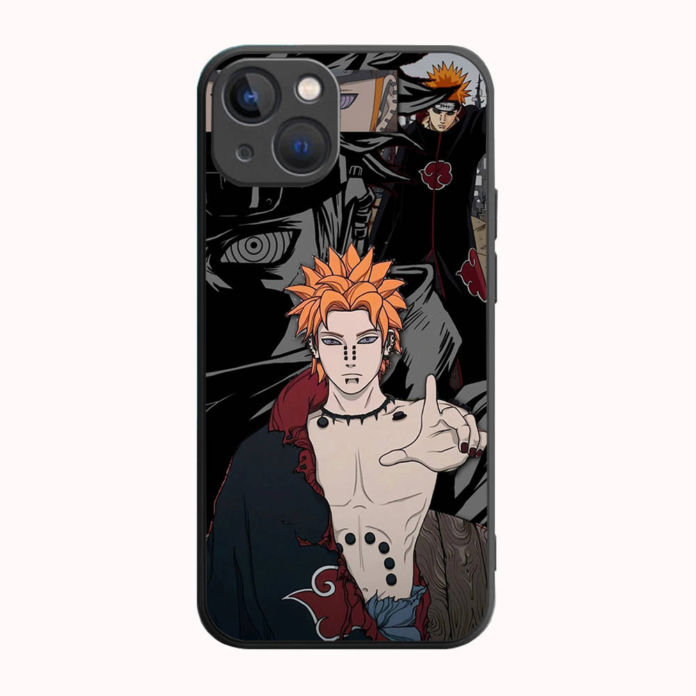 B-42 Наруто черный чехол для Samsung S24 S23 S22 S21 S20 FE S10 Lite Ultra S7 S8 S9 Plus A05S A11 A12 A13 A15 A22 A24 A25 A32 A52 A71 5G