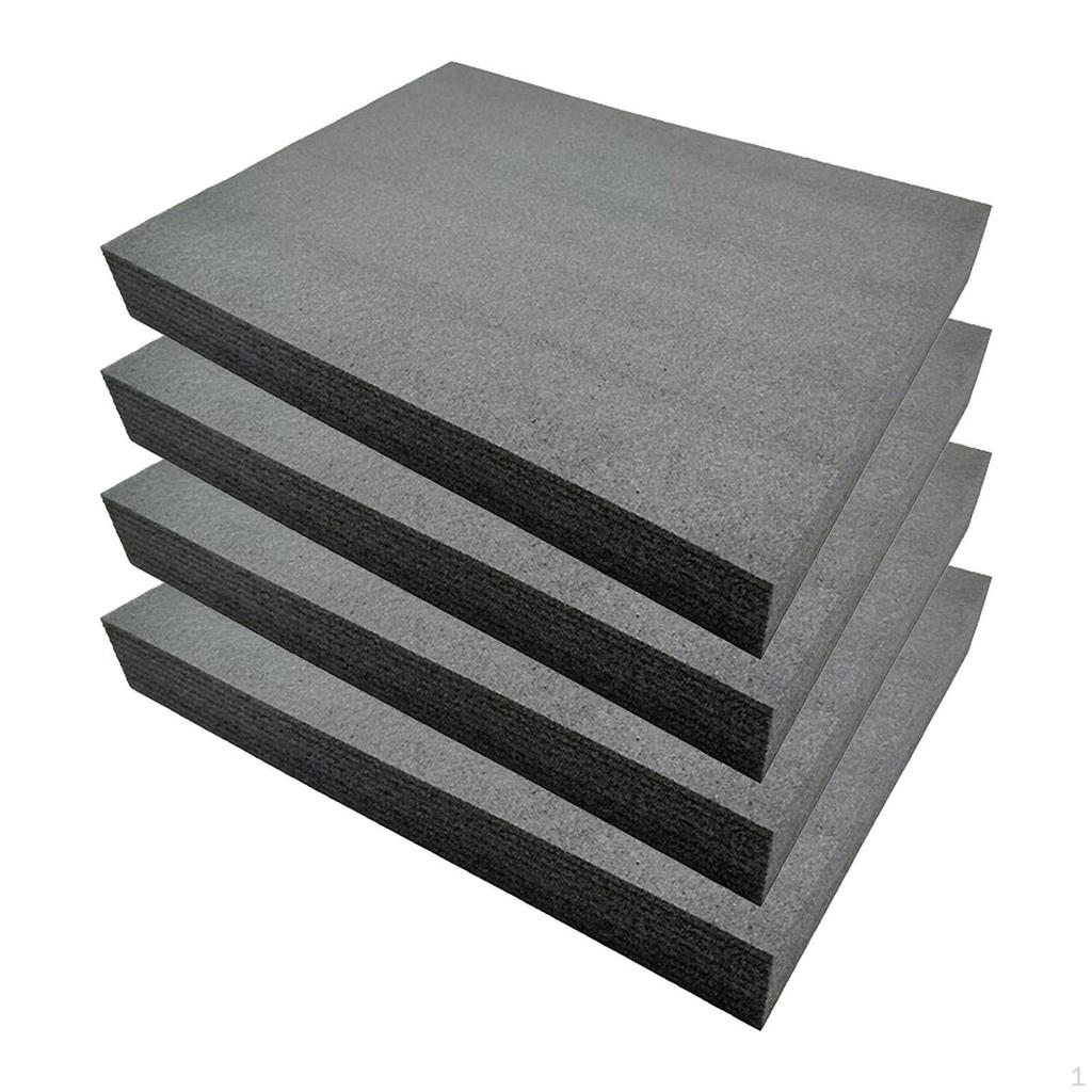 4 Pieces Tool Box Foam Inserts Shockproof Portable Liners Packing Pads for Crafting